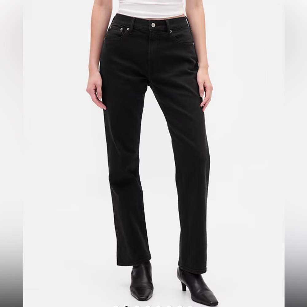 GAP 90s High Rise Vintage Slim Black Jeans